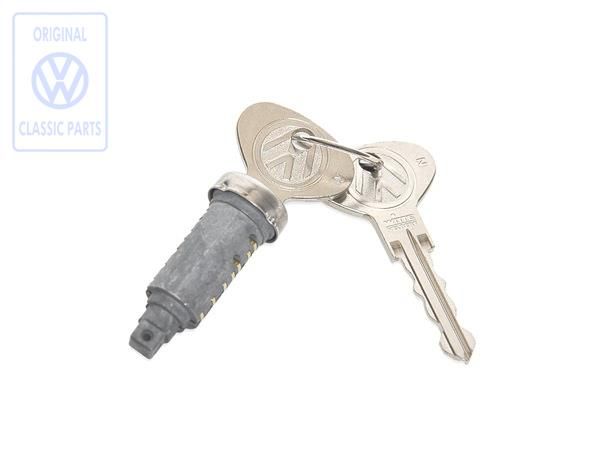 Locking cylinder with key for door handle or maintenance flap T3 OE Ref. 251837217