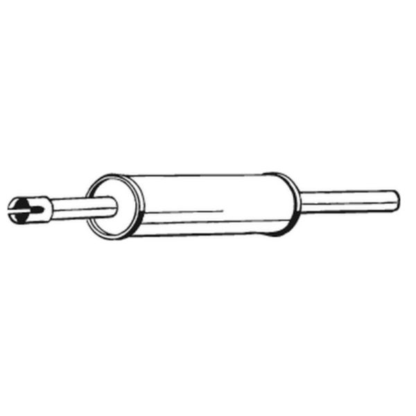 Front Silencer, Golf 2 &Co 1,6-1,8L without Cat, OE Ref. 191253209A