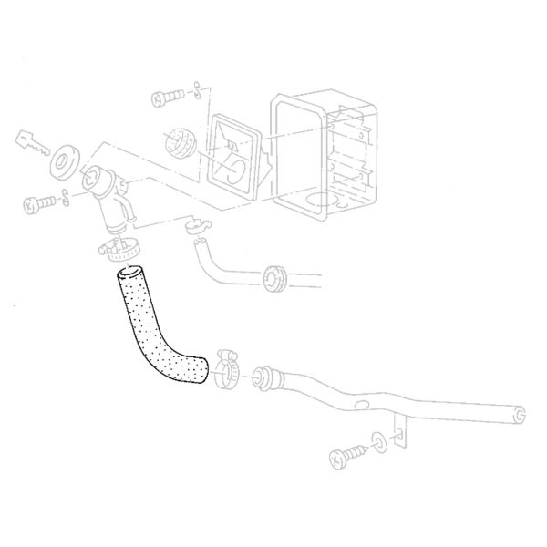 Form-Tankschlauch zwischen Rohr und Stutzen, T3 Syncro, OE Ref. 251201143A