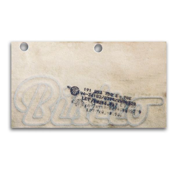 Lettering "10 Millionen", Golf 2, OE Ref. 191853750J YG9