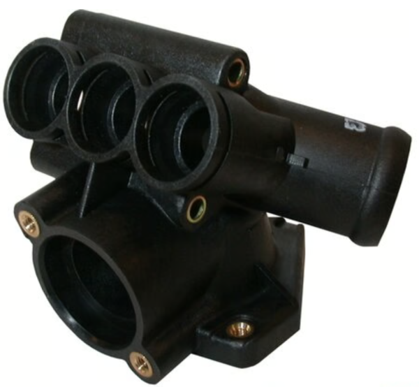 Cooling water flange, thermostat housing, T4 Bus 2.8L VR6 OE Ref. 021121117A