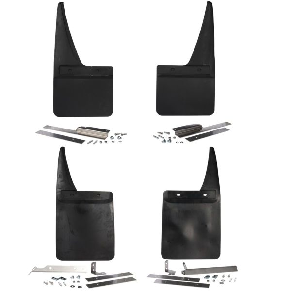 Mudflap complete set, incl. stainless steel fittings and mounting hardware for the T3