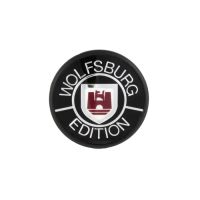Emblem Wolfsburg-Edition in Schwarz, Golf  &Co, OE Ref. 165853675-S