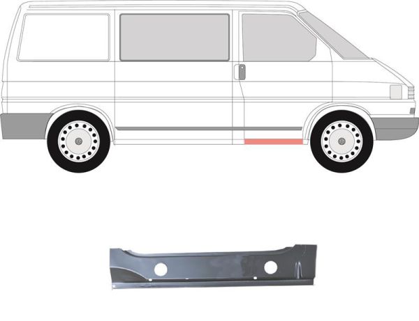 Repair panel, front right interior, T4 OE Ref. 701809841B