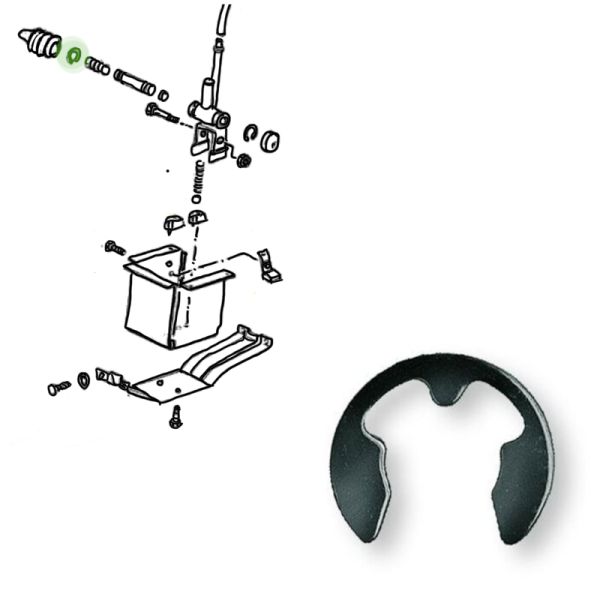 Circlip 9 mm, Gear Lever 5-Speed, T3, OE Ref. N0124382